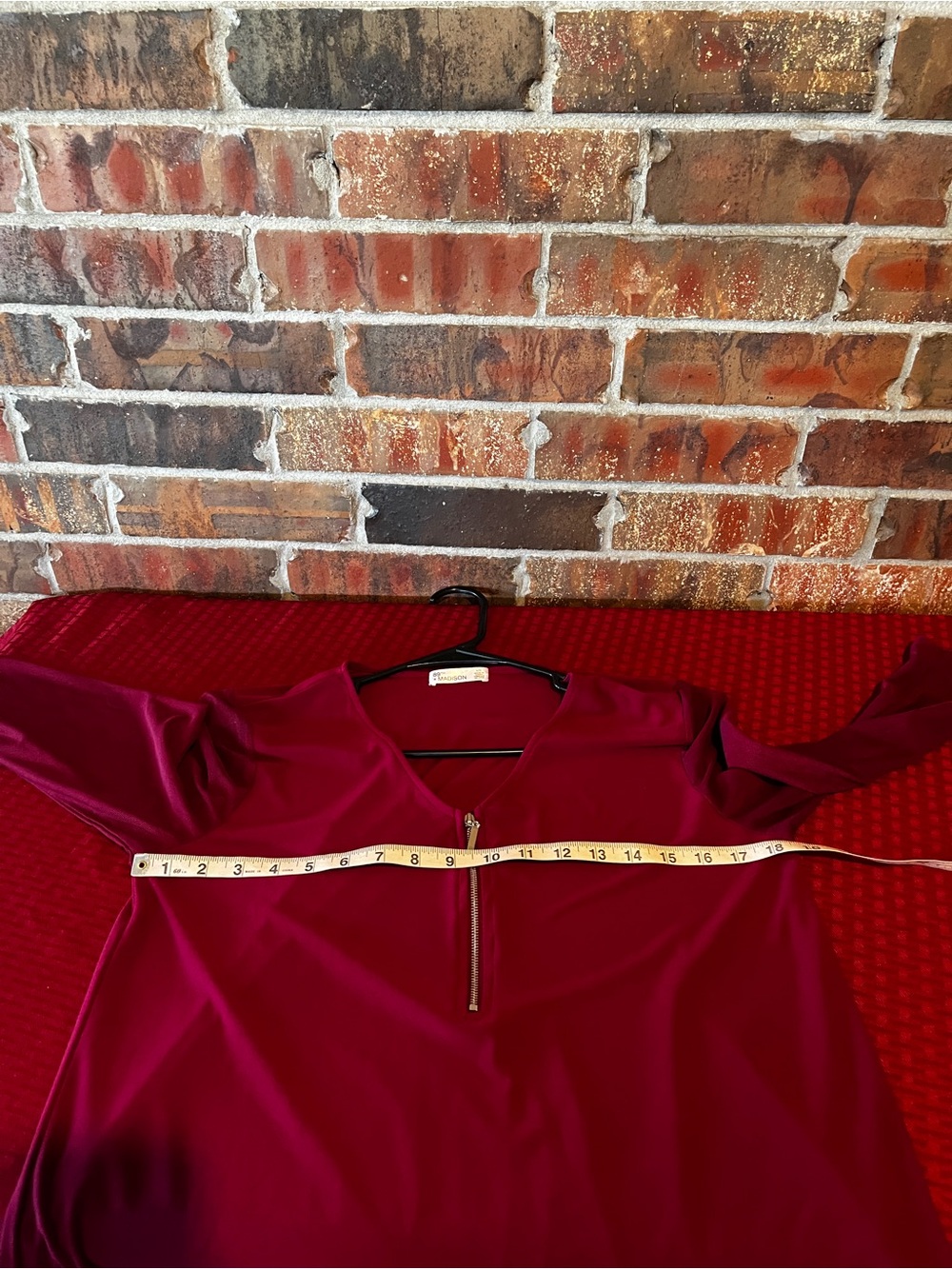 89TH Madison Mesh Sleeves Top Women’s Size:L Blouse - Picture 7 of 8